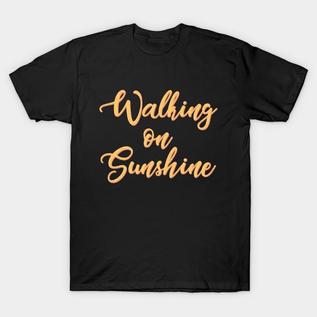 Walking on Sunshine - Minimalist T-Shirt by StudioGrafiikka